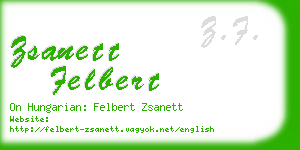 zsanett felbert business card